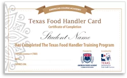 Food handlers certificate - food handlers test - food handlers certificate online - food handling course – American Course Academy