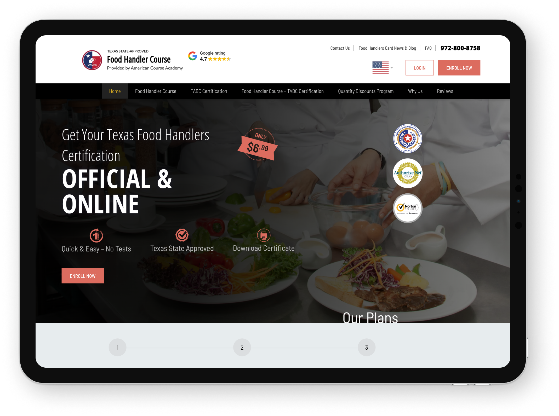 Texas Food Handlers Certification & License Quick, Easy & Affordable