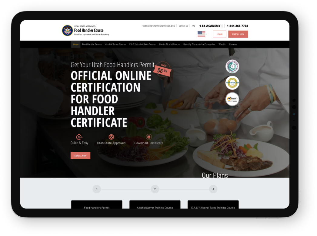 Get Your Utah Food Handler Certificate Online Quick & Easy Certification
