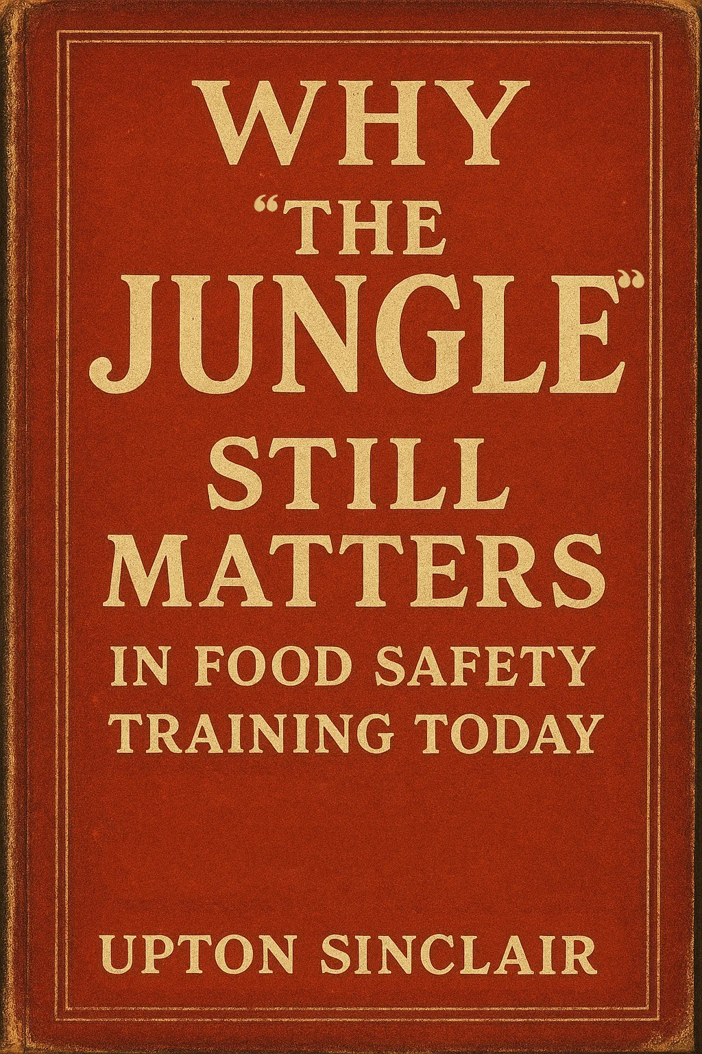 Why The Jungle Still Matters in Food Safety Training Today
